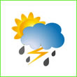 Orage et éclaircie